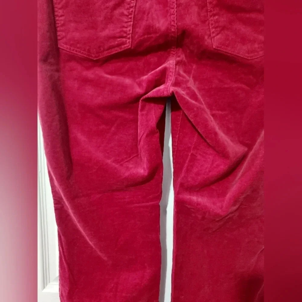 Signature Talbots Red Corduroy Straight Leg Pants in Size 14